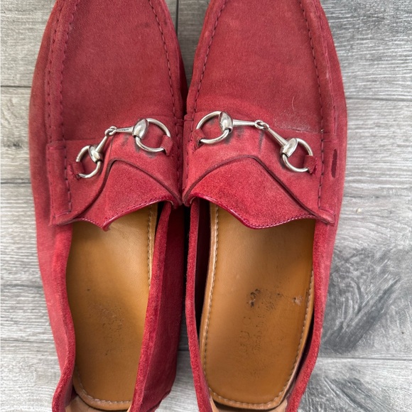 Gucci Moccasins Size 11 Red - Picture 9 of 9